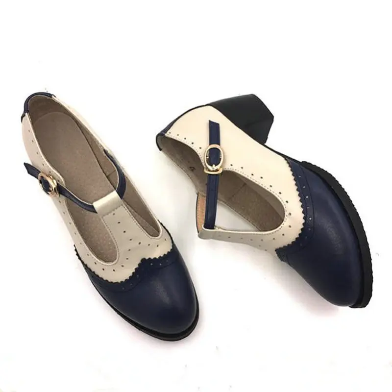 Т-образные туфли на высоком каблуке женские ручной работы из натуральной кожи