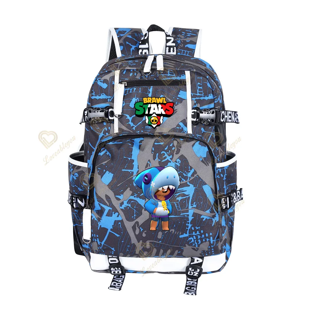 

Back To School Backpack Game Leon Spike Bag Travel Kid Child Schoolbag Backpack USB Charging High Quality Backpack Student Bag