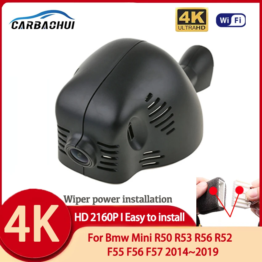

FULL HD 4K 2160P Easy to install Driving Recorder WiFi DVR Auto Parts For Bmw Mini R50 R53 R56 R52 F55 F56 F57 2014 2015 ~2018