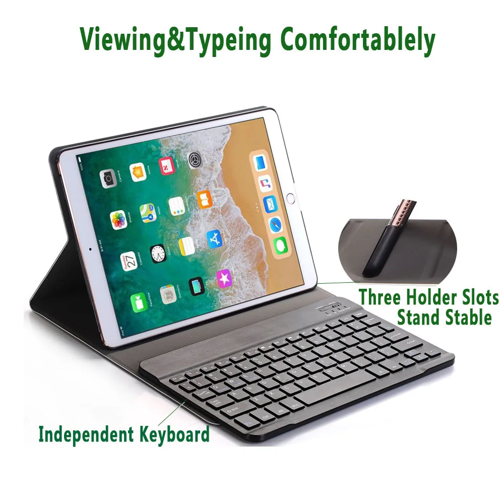 Клавиатура чехол для Apple iPad 9,7 6th поколения A1893 A1954 5th A1822 A1823 воздуха A1474 A1475 Air 2 A1566 A1567 Pro 9,7