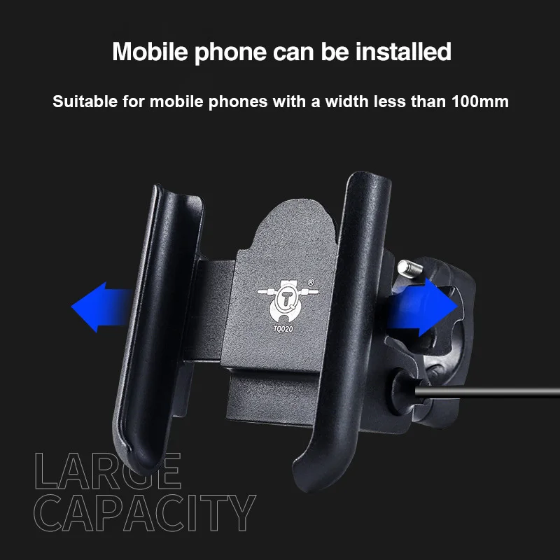 aluminium motorcycle bike phone holder braket with usb charger bicycle handlebar mirror mount bike phone support for phone x free global shipping