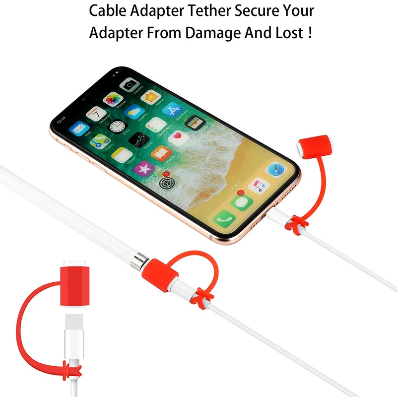 Силиконовый чехол 4 в 1 для Apple карандаш стилус ручка держателя Карманный