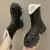 Ботильоны женские зимние на молнии, на среднем каблуке, теплые - изображение