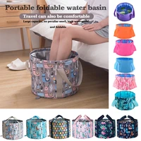 foldable foot tub portable large capacity bath bag wash basin water bucket bathing feet massage washing tub for outdoor travel