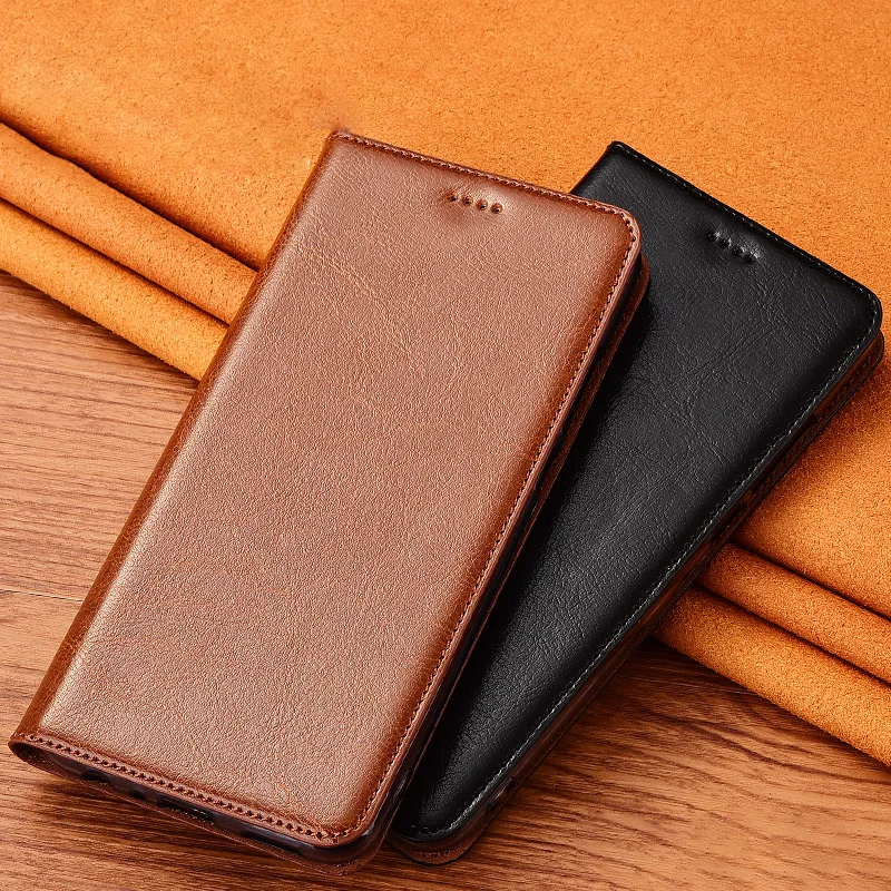 

Luxury Genuine Leather Case Cover for Huawei P Smart Z Pro 2019 2020 2021 Flip Protective Shell
