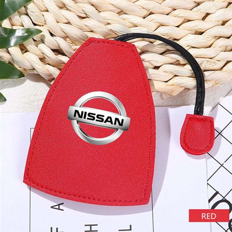 

PU Leather Keychain Car Pull-out Key Case PU Leather Protective Cover Drawstring For NISSAN QASHQAI J10 J11 Juke X Trail T32