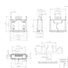 10 шт. гнездовой разъем Micro USB Тип B 180 Градусов 5-Контактный SMD SMT паяльный разъем Прямая поставка