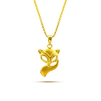 pure 24k gold necklace pendant for women with diamond fine jewelry real solid 24k gold suspension chain female party gifts