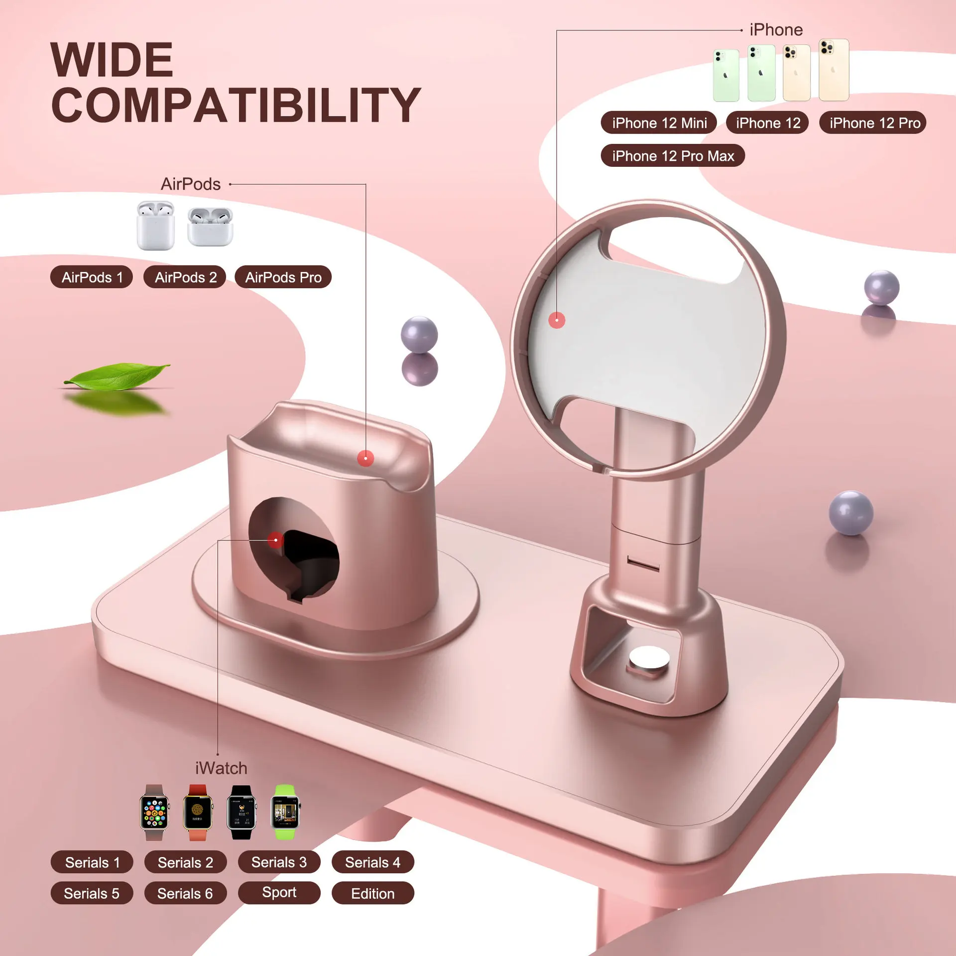 3 in 1 phone holder for iphone 12 mini pro max desk phone stand charging dock station for apple watch 6 5 4 airpods por free global shipping