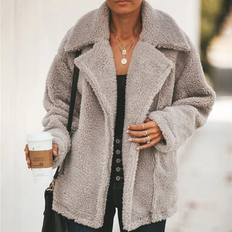 Винтажные флисовые парки базовые куртки для женщин осенне зимние пальто с