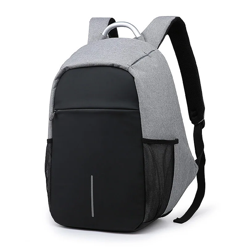 New Korean-style Men Anti-Theft Sports Travel ye guang tiao Backpack Simple Night Reflective Safe Computer Backpack
