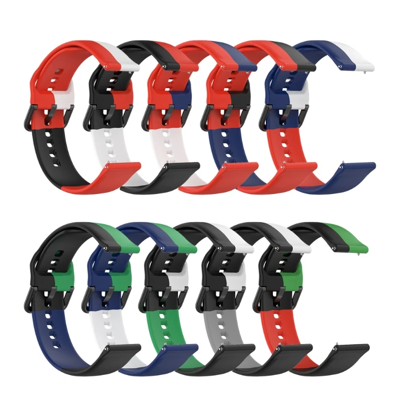 

Quick Release Strap For -Garmin Venu Sq Watches, Suitable for three-Ring Three-Color Silicone Strap