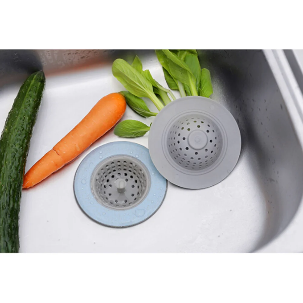 

Anti-blocking Sink Strainer Kitchen Bathroom Silicone Sink Garbage Mesh Filter Sewer Drain Net Filter Strainer )
