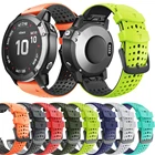 Ремешок силиконовый для Garmin Fenix 6X Pro 5 5X Plus 6 935 Fenix 7X 7 EasyFit, быстросъемный легко устанавливаемый браслет для наручных часов, 2226 мм