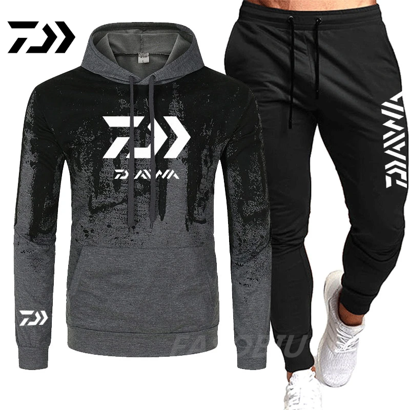 

Daiwa Men's Autumn Winter New Trend Fishing Clothing Outdoor Camping Fishing Clothes Windproof Hiking Sports Suit Two-piece Suit
