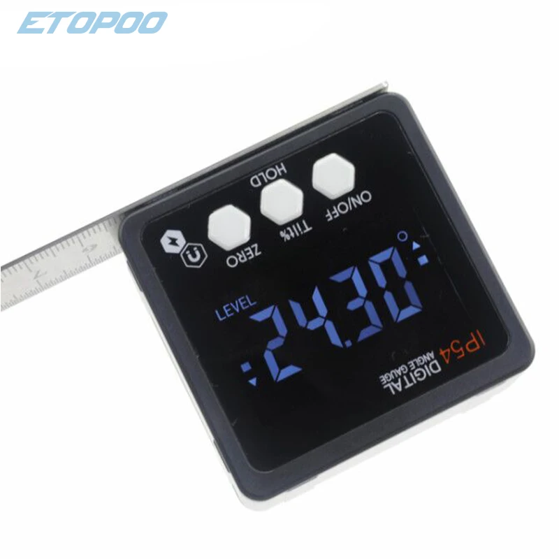 Обновленная точность цифровой транспортир Инклинометр уровень коробка Цифровой