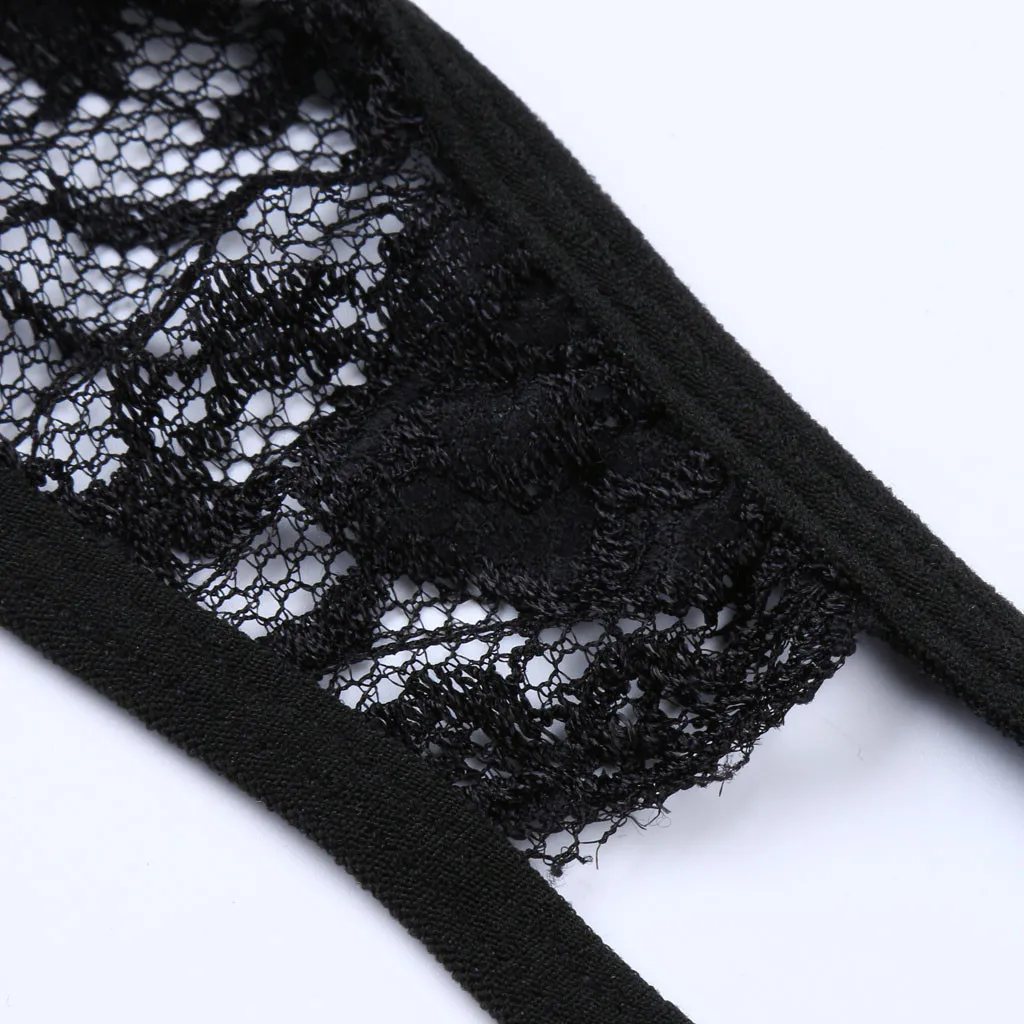 Сексуальное нижнее белье женские кружевные стринги с бантиком трусики