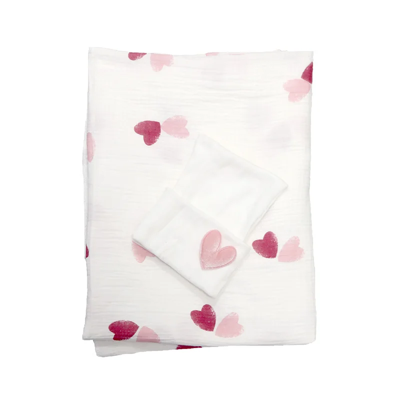 Одеяло из муслина для новорожденных фотосессии пеленки шапочка набор девочек