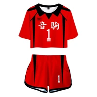anime haikyuu kozume kenma shirt shorts cosplay jersey yaku morisuke sportswearuniform sports high school volleyball club team