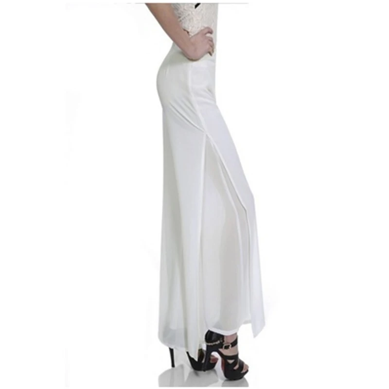 Женские шифоновые боковые Разделение повседневные страстно желать ослабленные