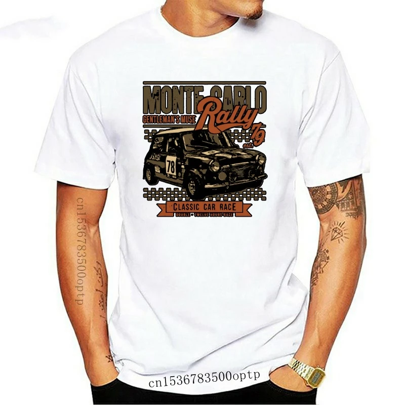 

New Monte Carlo Rally 79 Mens Retro Mini Race T-Shirt Classic Car Clubman 2021 Unisex Funny Tops TEE Shirt