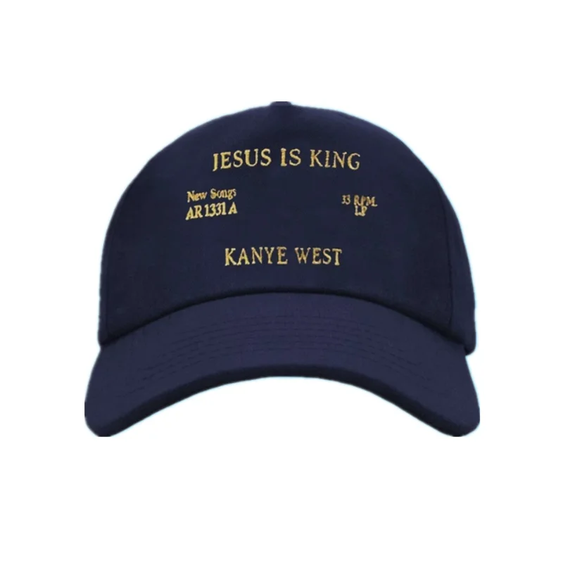 Новый Kanye West и надписью Jesus Is King альбом Бейсбол шапочки шляпа c вышивкой для отца