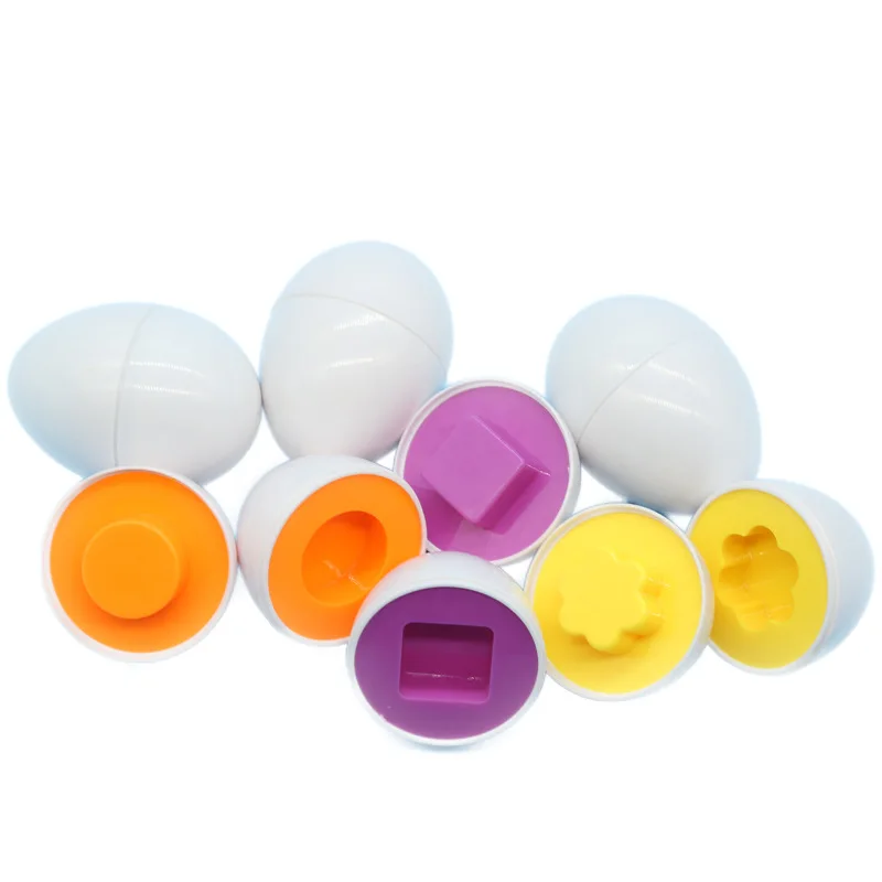 6 шт. инструменты смешанной формы Smart Egg 3D головоломки игры Монтессори обучение