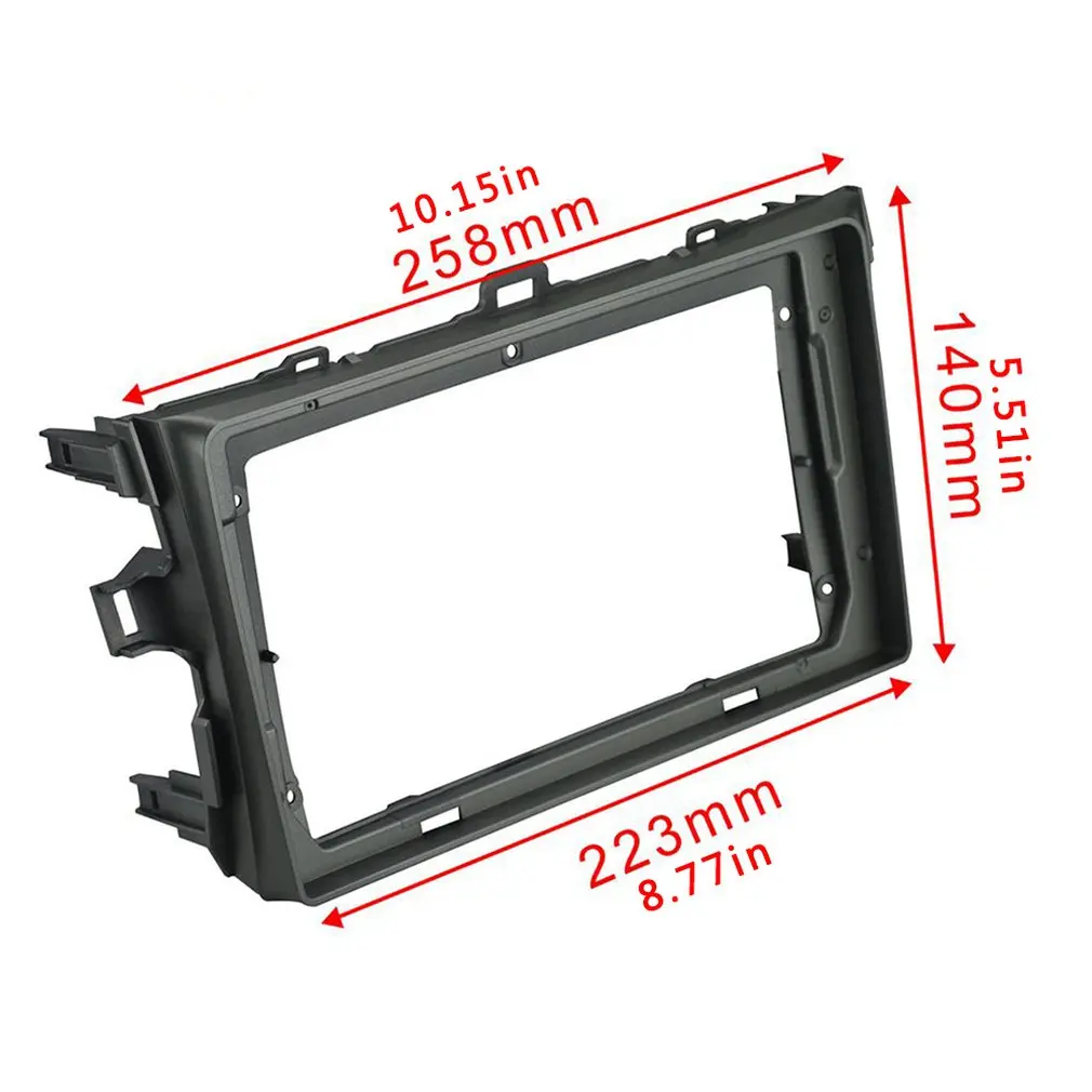 

Car Radio Navigation Fascia Dashboard Decoration Kit Frame Front Panel Fit for 2008-2011 Double Din 9 inch Radio Player