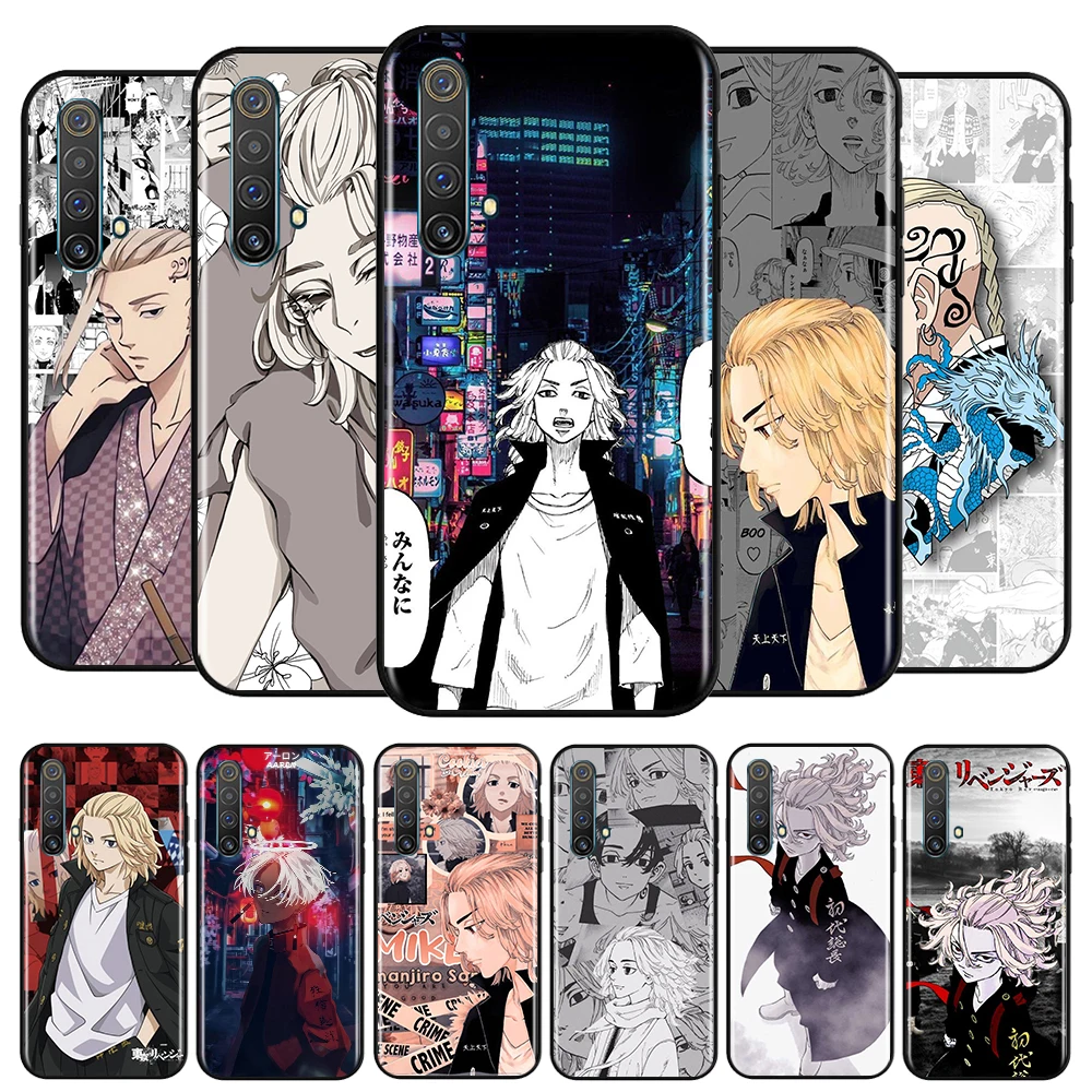 

Anime tokyo revengers For OPPO Realme Q3 Q2 V15 V3 X50 X7 X3 X2 XT Pro Carnival Superzoom 5G Silicone Black Phone Case