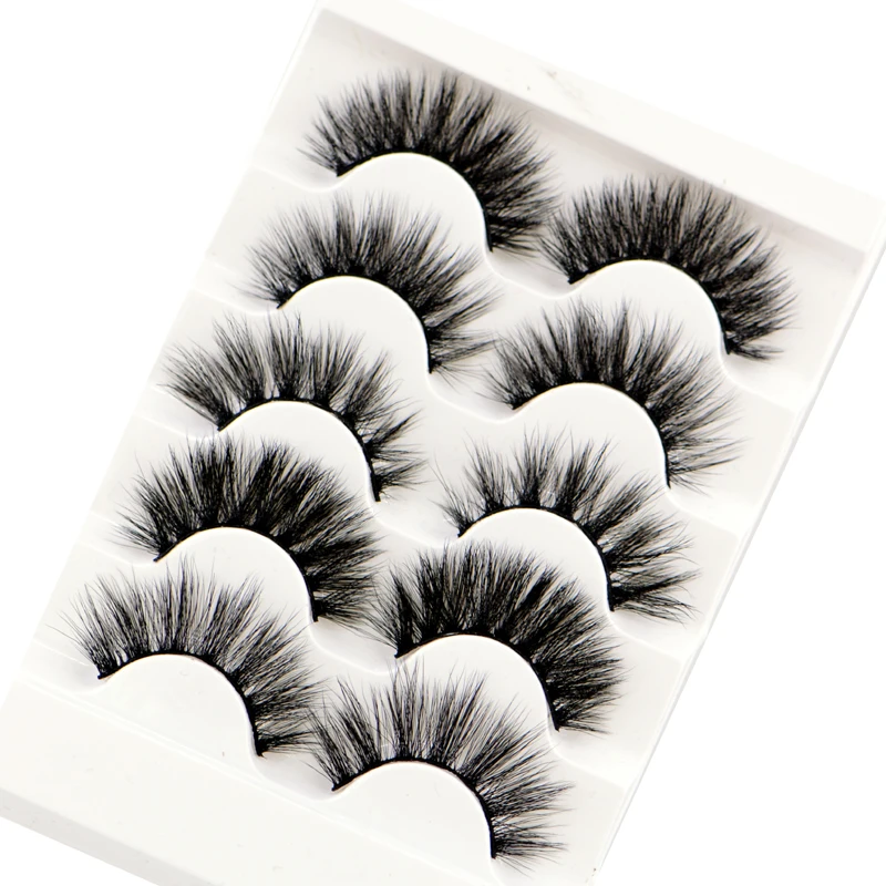 

NEW 5pair 3D Eyelashes Mink False Eyelashes Handmade Thick False Eyelashes Extension Soft Eye Lashes Natural Long Mink Eyelashes