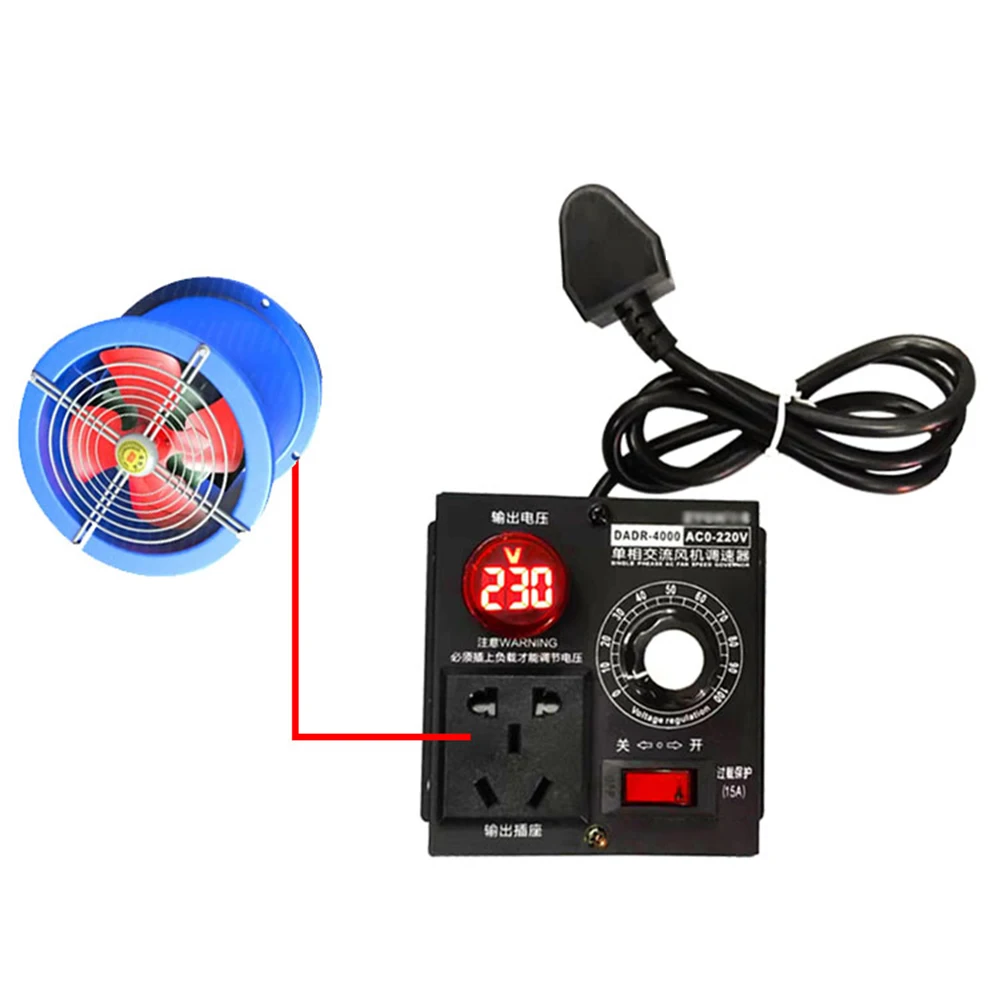 

Single Phase WBT-4000W thyristor electronic voltage regulator AC 220V W/ 1 *Standard Power Cord