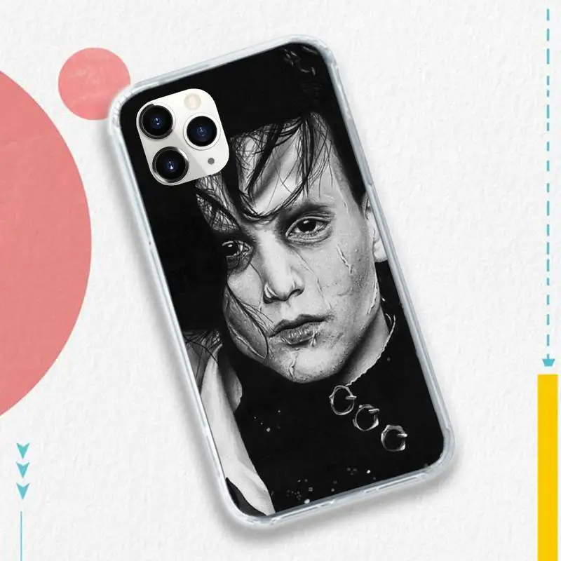 

the film Edward Scissorhands Phone Case for iPhone 11 12 pro XS MAX 8 7 6 6S Plus X 5S SE 2020 XR luxury design coque shell