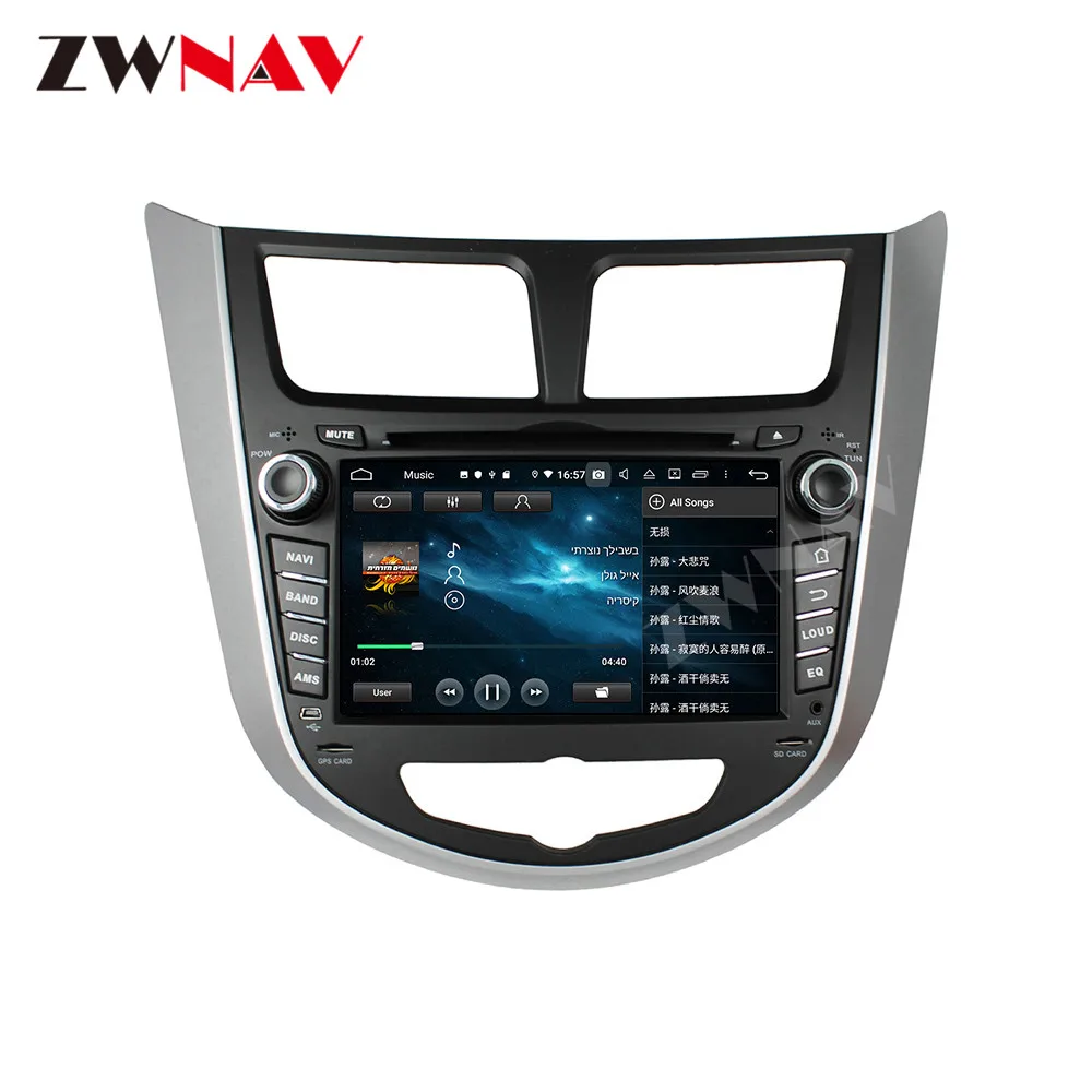 2 din сенсорный экран Android 10 0 Автомобильный мультимедийный плеер для HYUNDAI VERNA ACCENT
