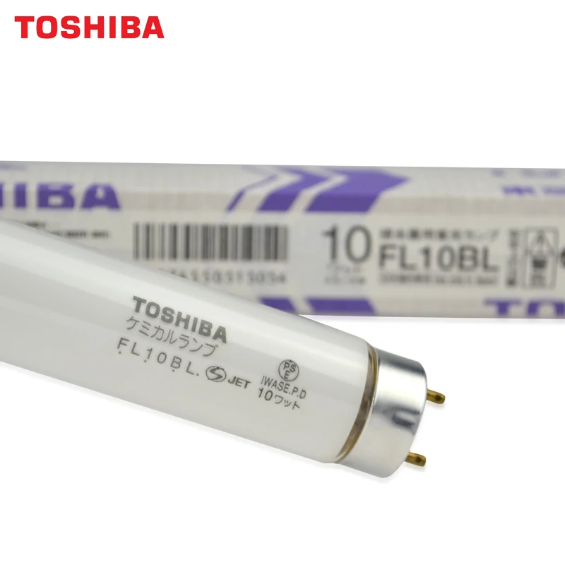 10 шт. флуоресцентная лампа TOSHIBA FL10BL Вт BL UVA Black Light 365 нм линейная