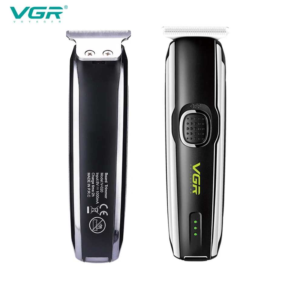 

VGR V-020 Electric Hair Clipper Noise Reduction T-shape Blade Stainless Steel Blade with Three Limit Combs Barber Hair Trimmers