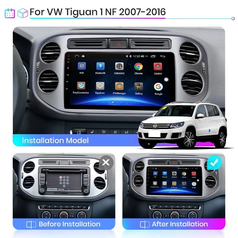 Junsun V1 Android 10 0 AI Голосовое управление автомобильное радио мультимедиа для Volkswagen