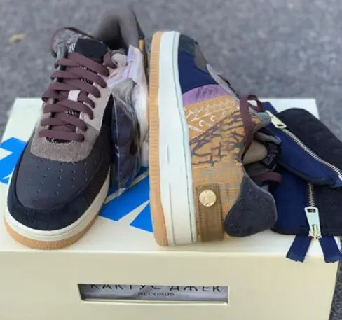 

2020 New Travis Air Forced 1 Low 1s Cactus Jack AF1 Men Women Sports Shoes Sneakers Suede Best Quality Basketball Shoes