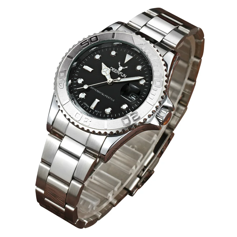 Швейцарские oyster perpetual Rolexable Япония MIYOTA Кварцевые часы yacht Kelpie мужские часы водонепроницаемые с календарем relogio masculino