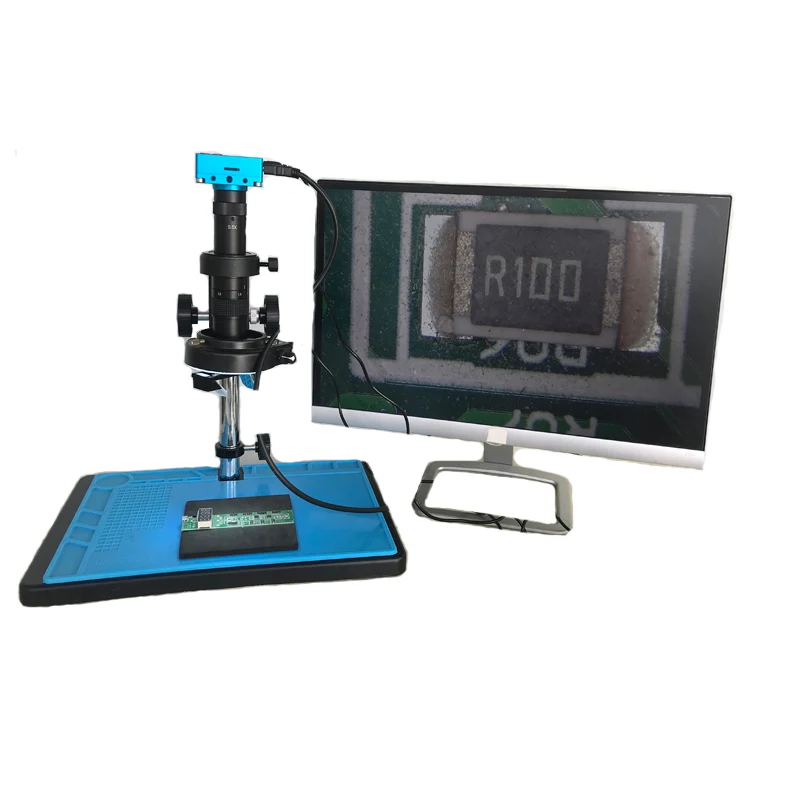 Цифровая USB-видеокамера 30MP 2K HDMI микроскоп 3D 180X 300X регулируемый объектив