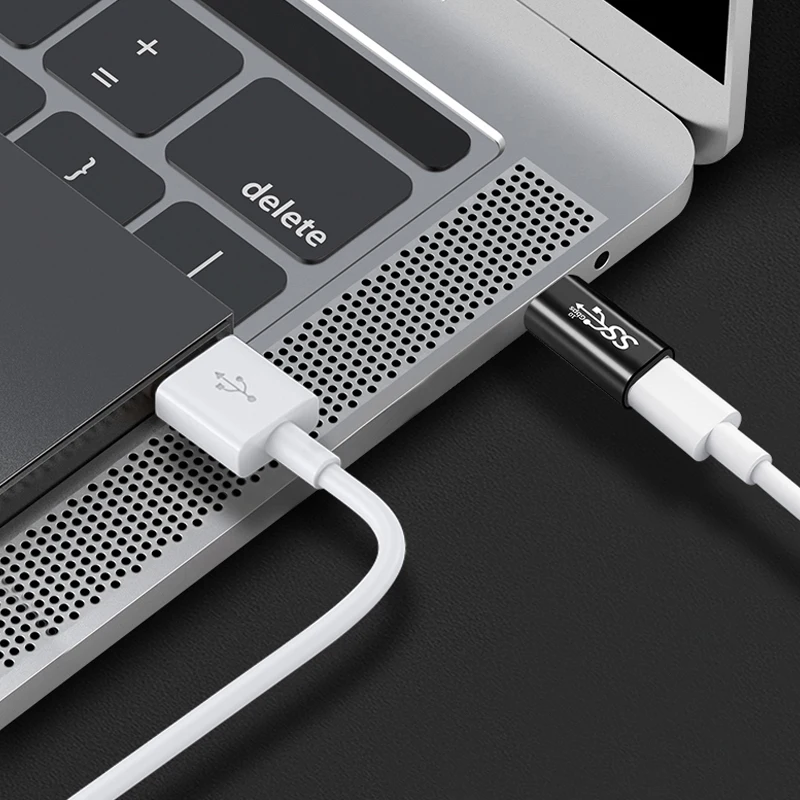 USB Type C Adapter Female to Female Converter Portable USB-C Charge Data Sync Adapter Type-C Extension Cable for Phone Tablet