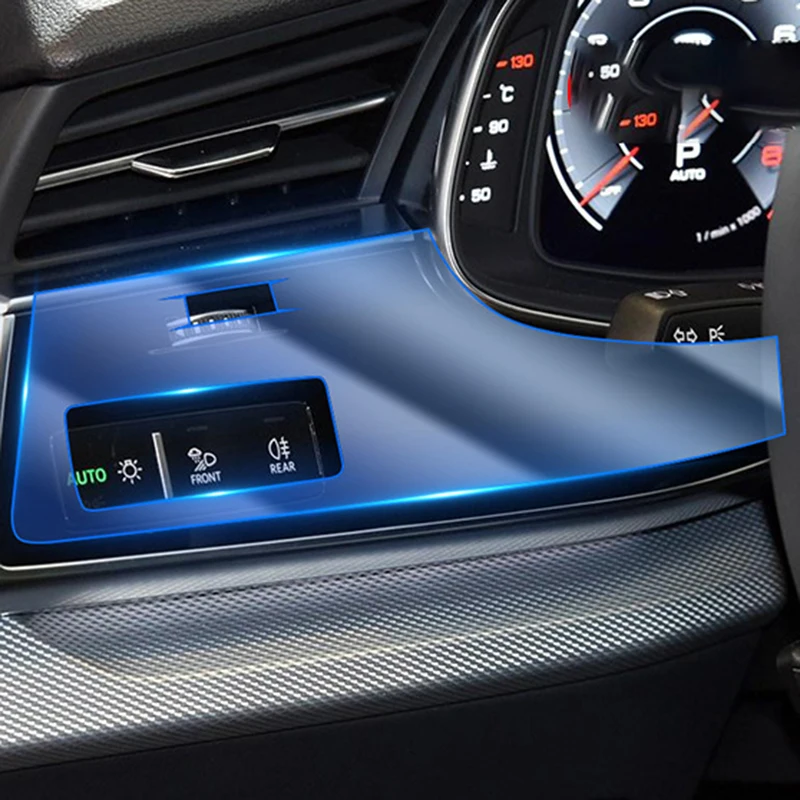 

Interior Sticker Transparent Protective Film For Audi Q8 2019 2020 Car Accessories Central Control Display Protection Film