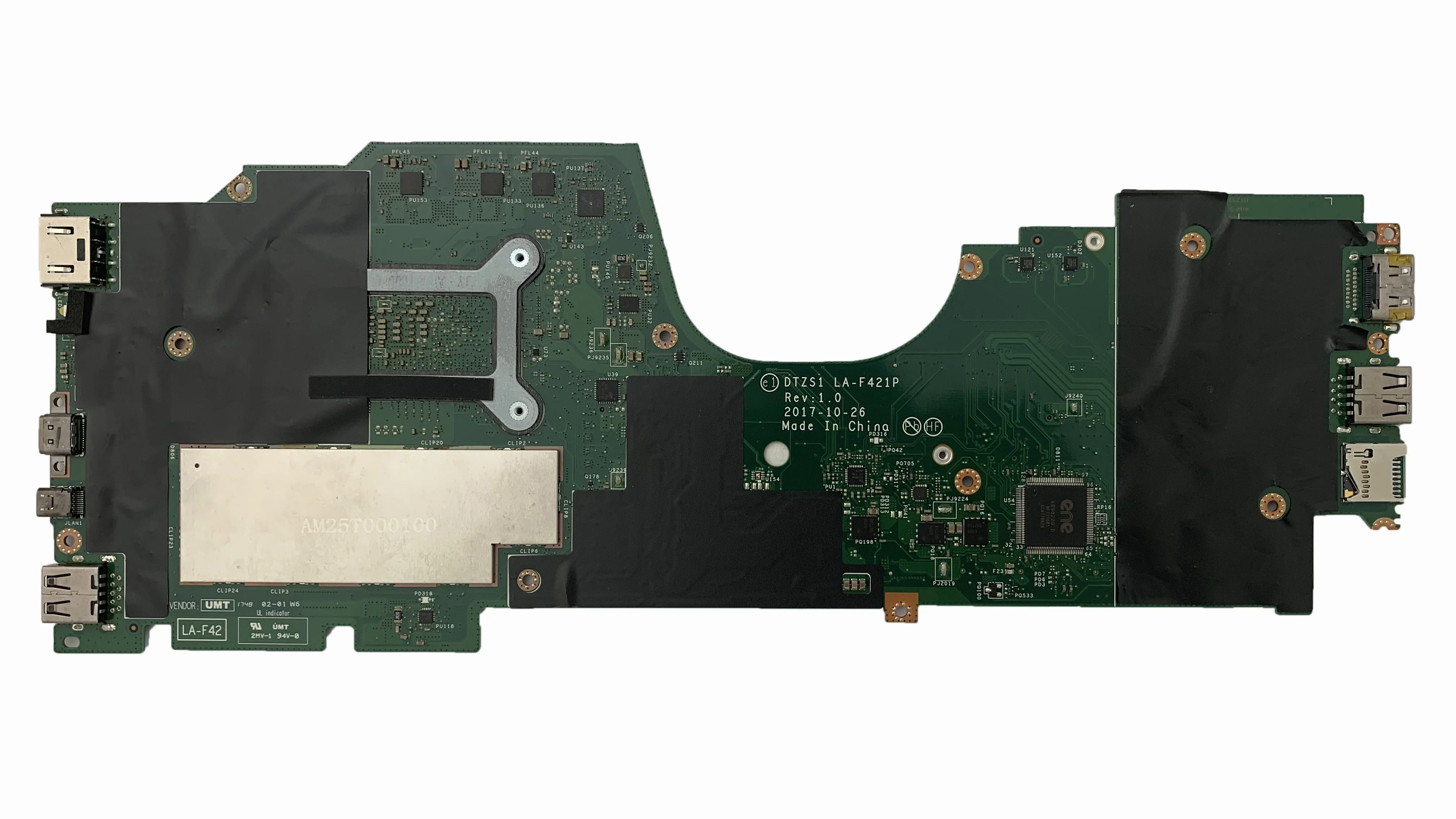 02DA024 для Lenovo Yoga X380 материнская плата ноутбука DTZS1 LA F421P с процессором и ОЗУ i7 8650U 8 Гб