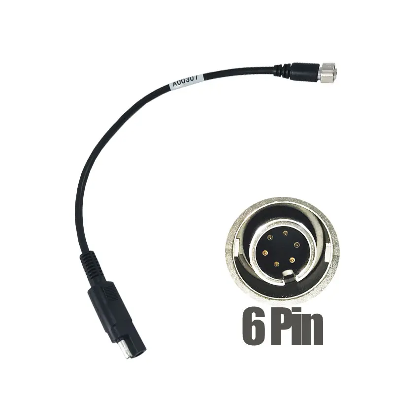 A00307 Cable for Topcon GPS Hiper SR SAE Power Cable 6 Pin 30cm Length