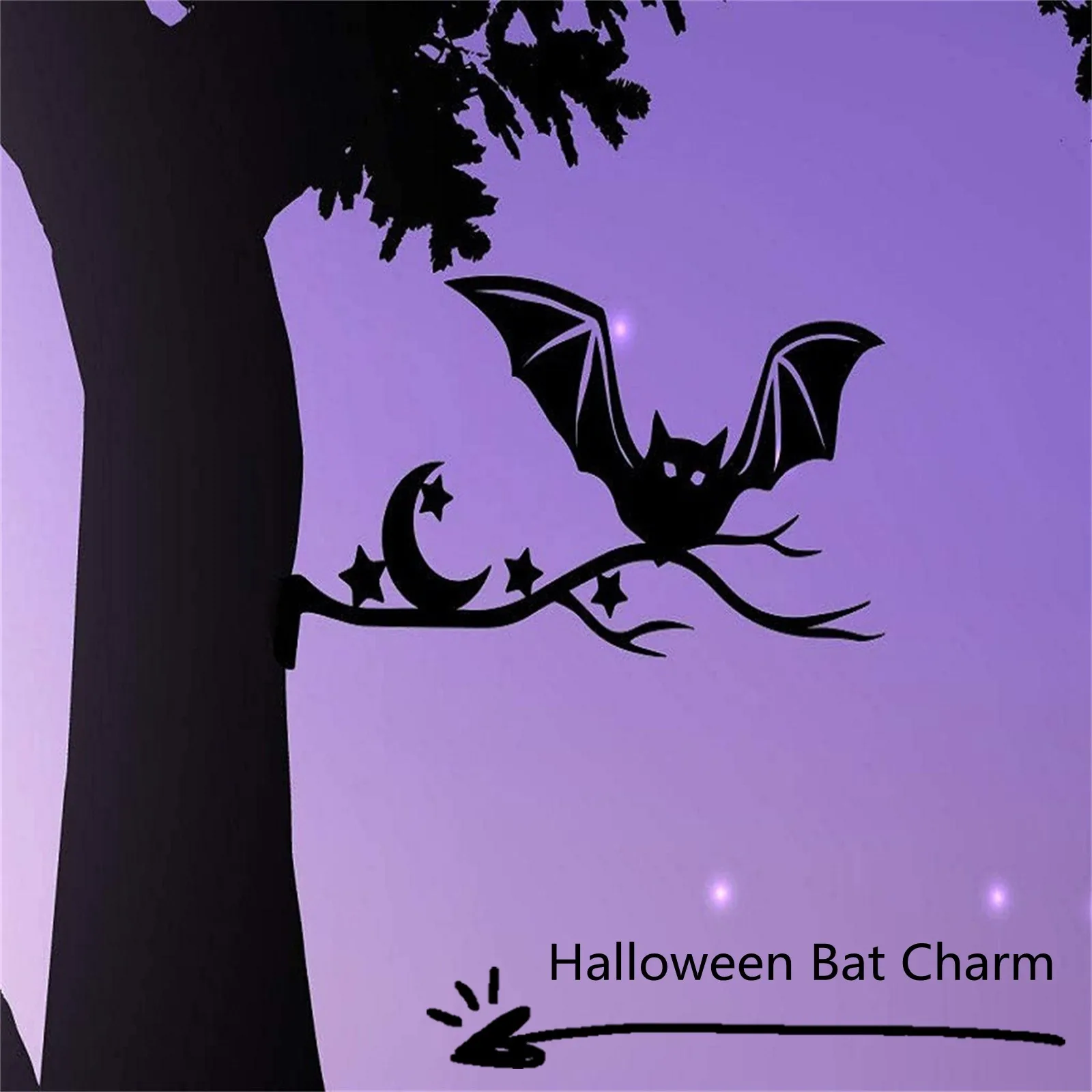 Хэллоуин украшение для дома металлические подвески летучая мышь арт-деко