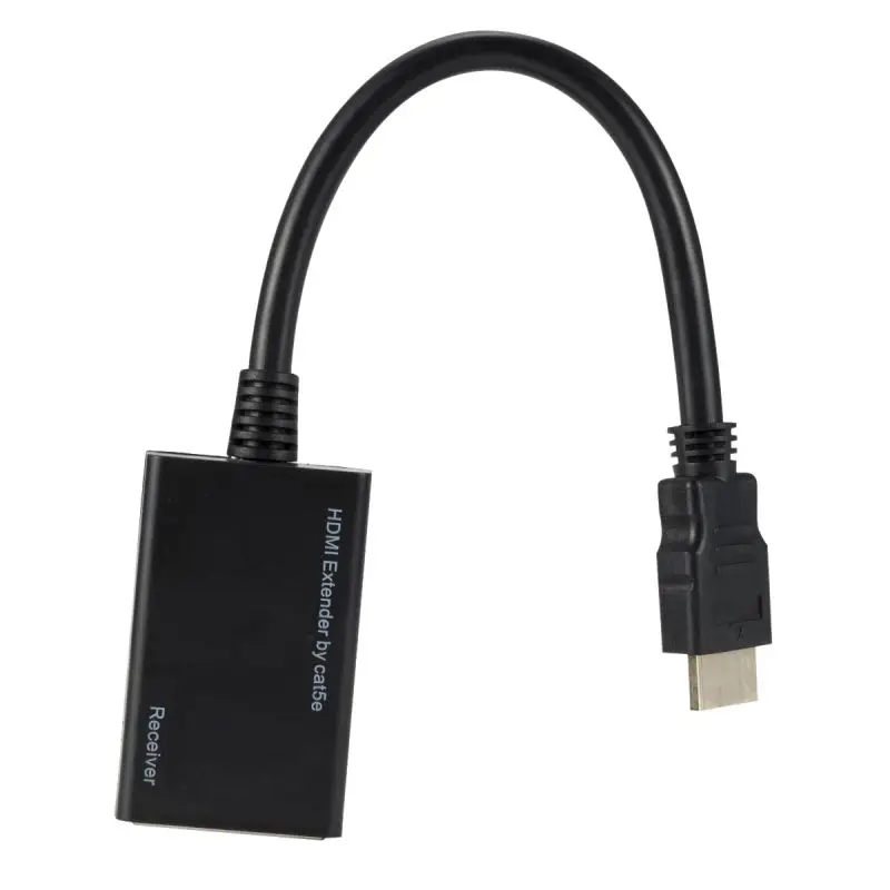 Горячий HDMI Удлинитель на RJ45 CAT5e CAT6 конвертер 1080P локальная сеть Ethernet|Коннекторы и