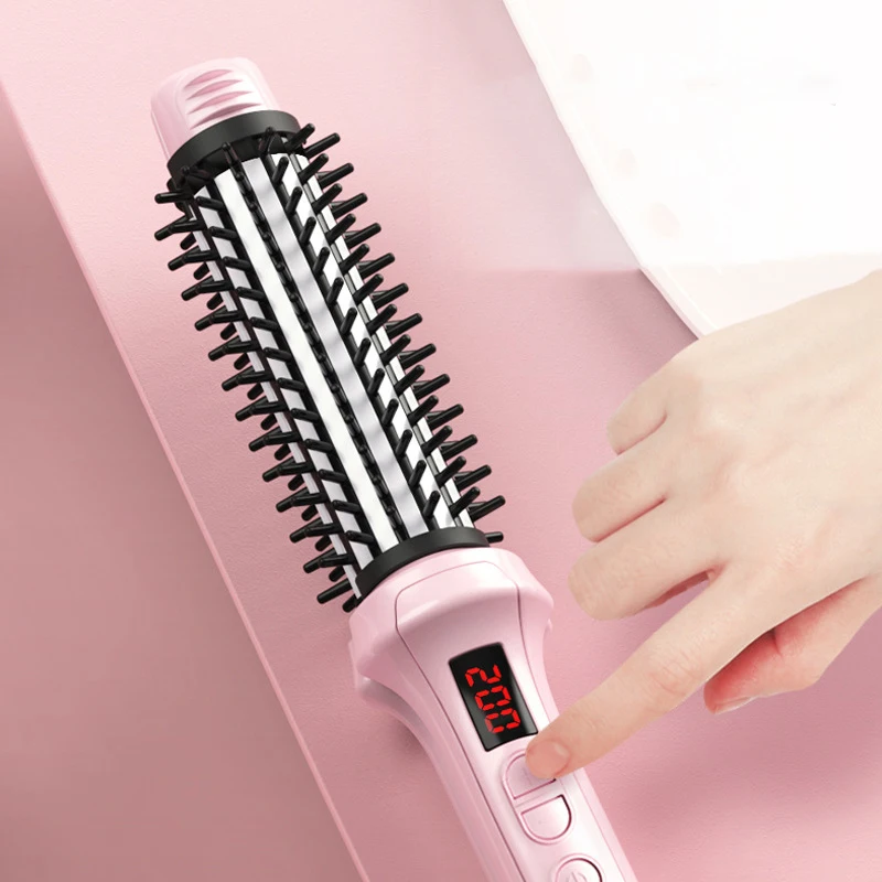 

Vivid& 3 in 1 Travel Hair Straightener and Curler Flat Iron Curling Iron with Adjustable Digital Temp EU Plug