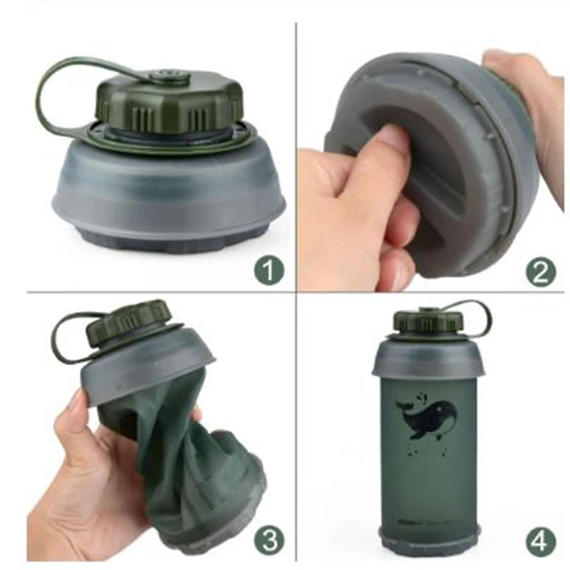 750 мл складной чайник для путешествий и скалолазания из термополиуретана