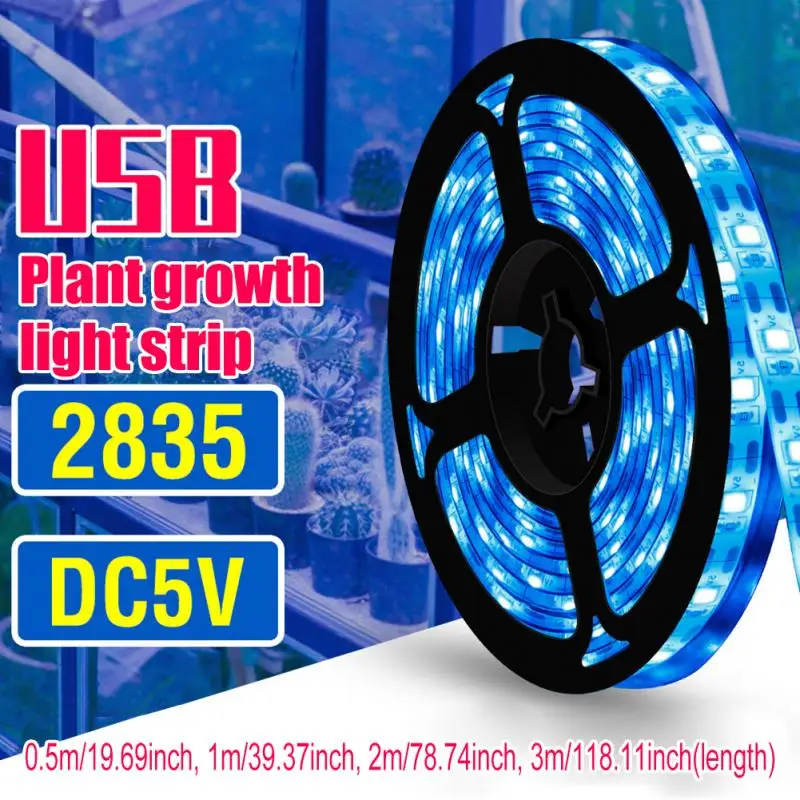 

Grow Light Strip LED Seedling Super Bright USB 5V Hydroponic 2835 SMD Waterproof Phytolamp Plants Flowers Cultivo 0.5m 1m 2m 3m