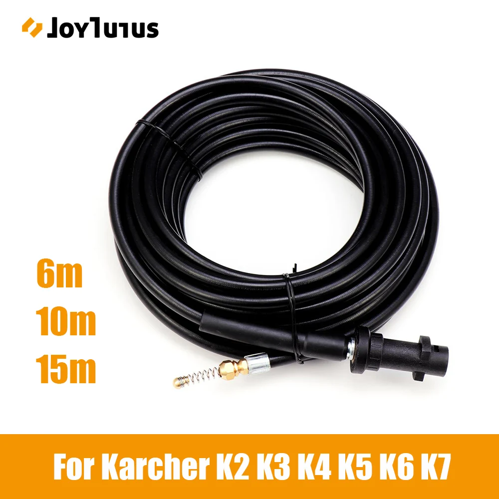 6 10 м 15 канализационного стока воды очищающий шланг для Karcher K1 K2 K3 K4 K5 K6 K7 высокое