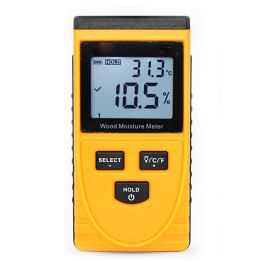 

Wood Moisture Tester Digital LCD Display Induction Timber Moisture Meter Temperature Tester High Quality And Practical